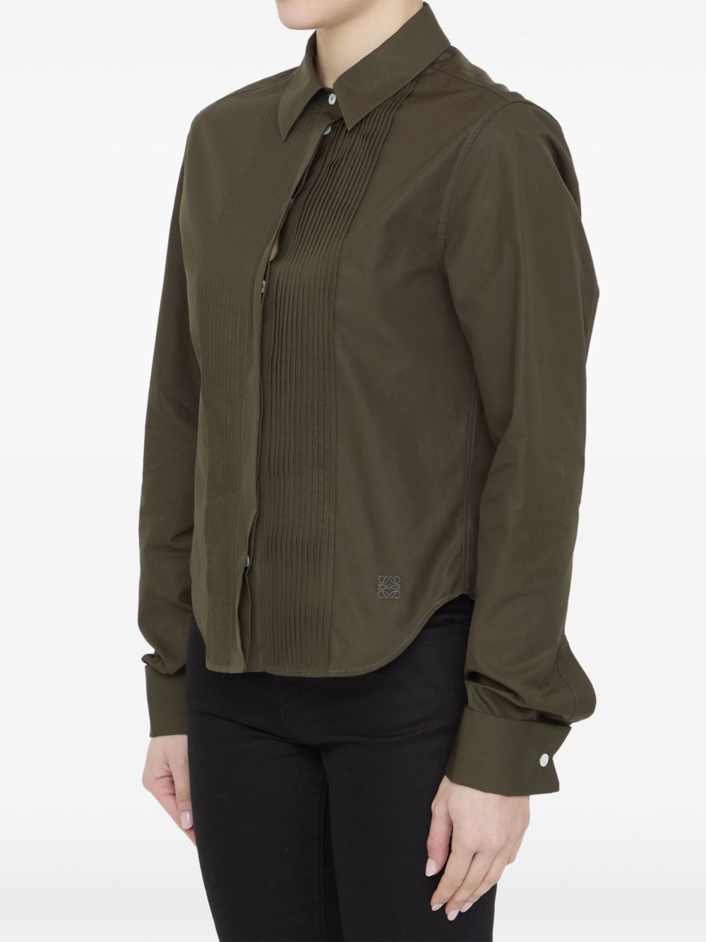 LOEWE Geplooide Blouse - Groen