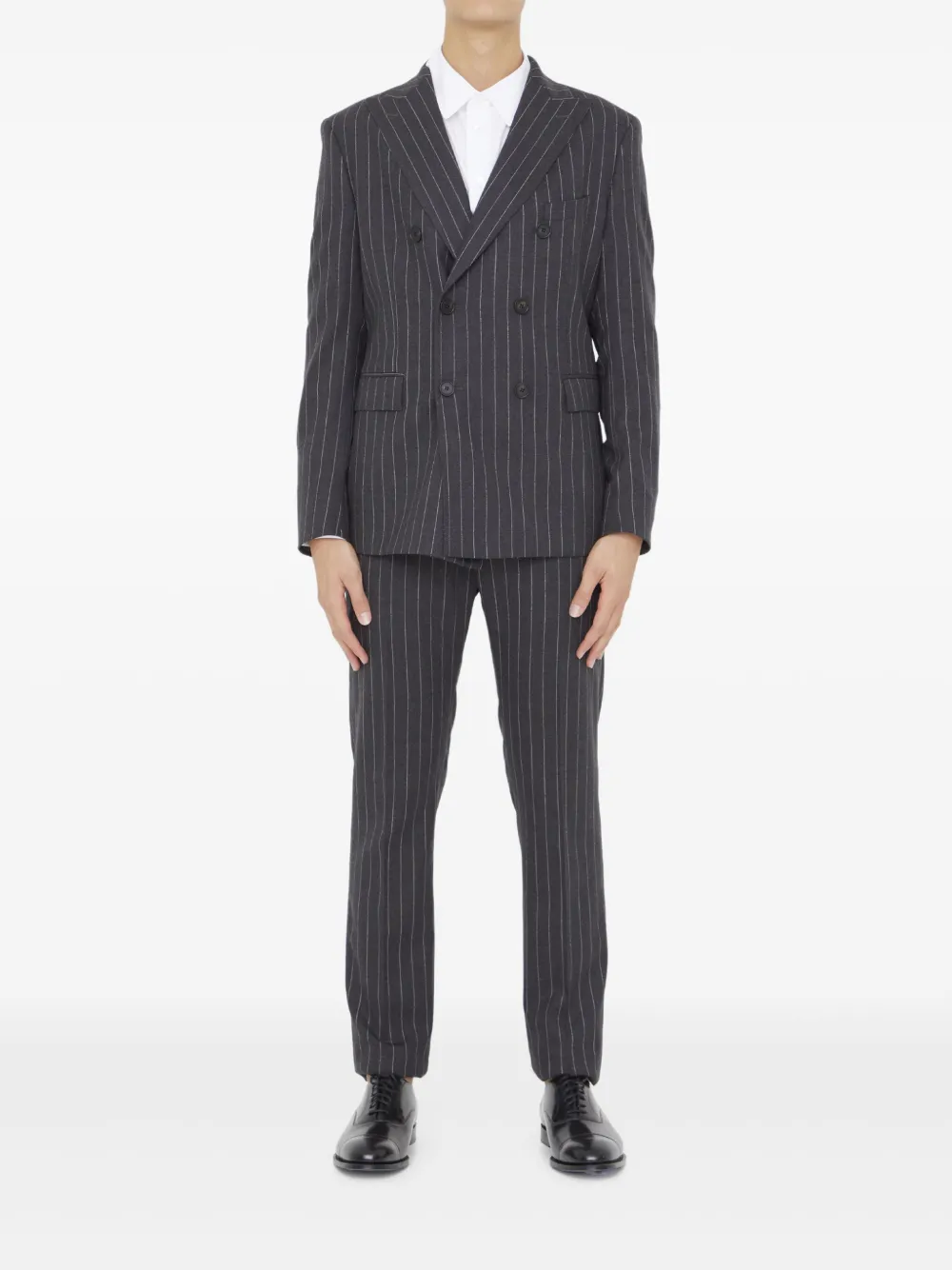 pinstriped suit