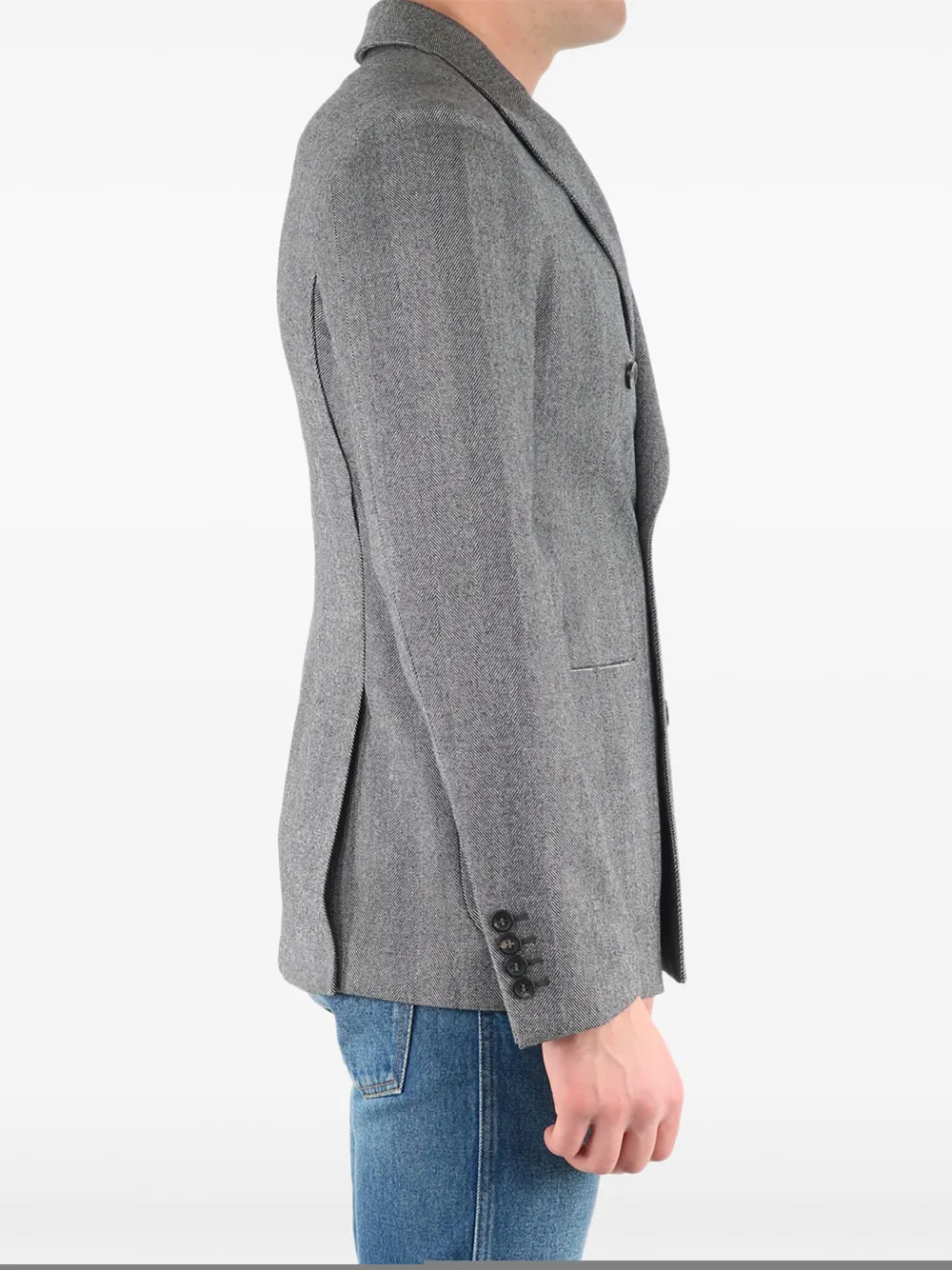 Tonello Grey Wool Jacket In Grey