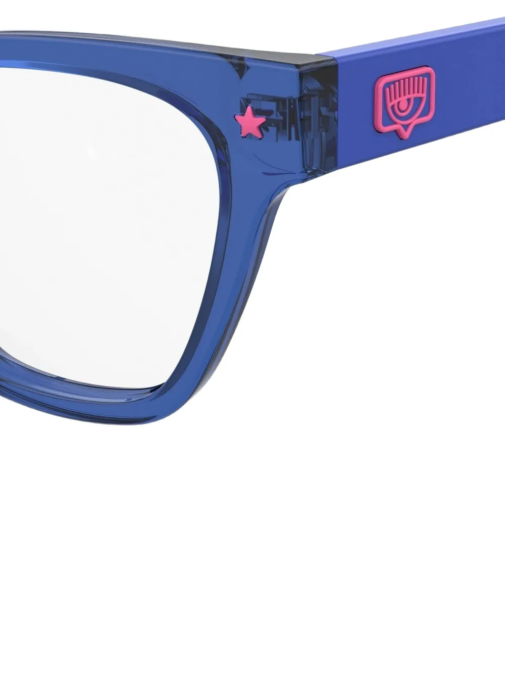Chiara Ferragni Bril met cat-eye montuur Blauw