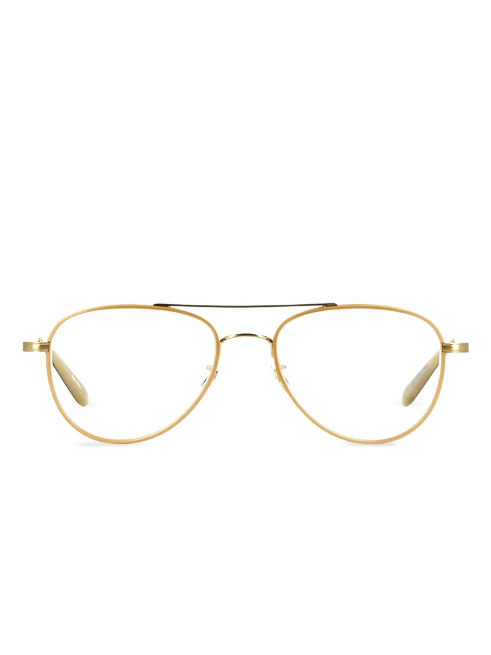 Garrett Leight pilot-frame glasses Beige
