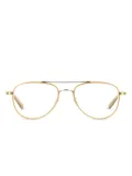 Garrett Leight pilot-frame glasses - Neutrals