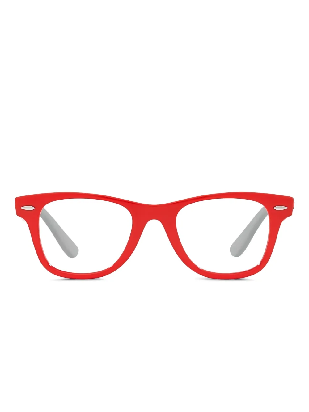 Ray-Ban スクエア眼鏡フレーム - レッド Ray-Ban スクエア眼鏡フレーム - レッド