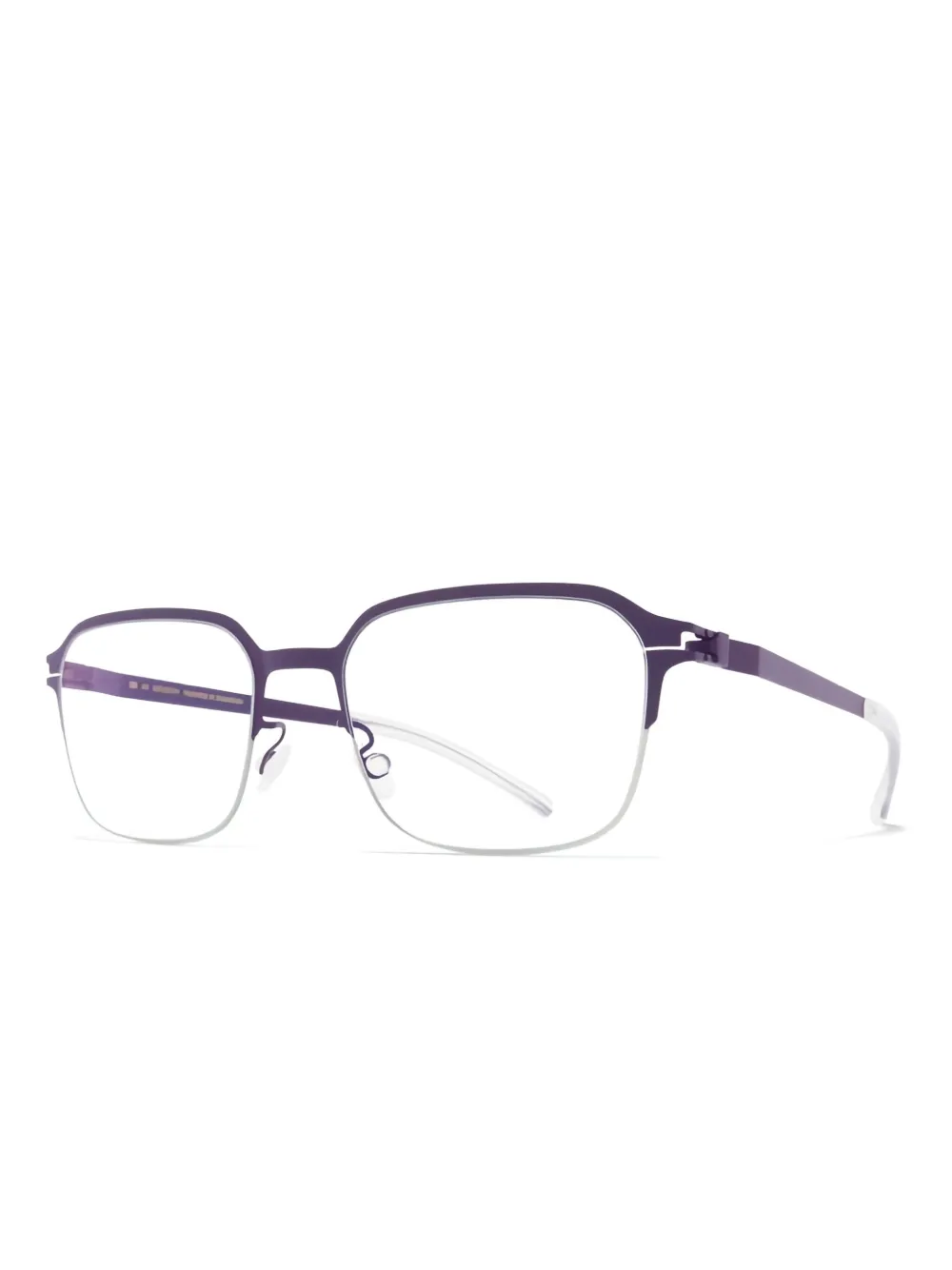 Mykita Bril met rechthoekig montuur Paars