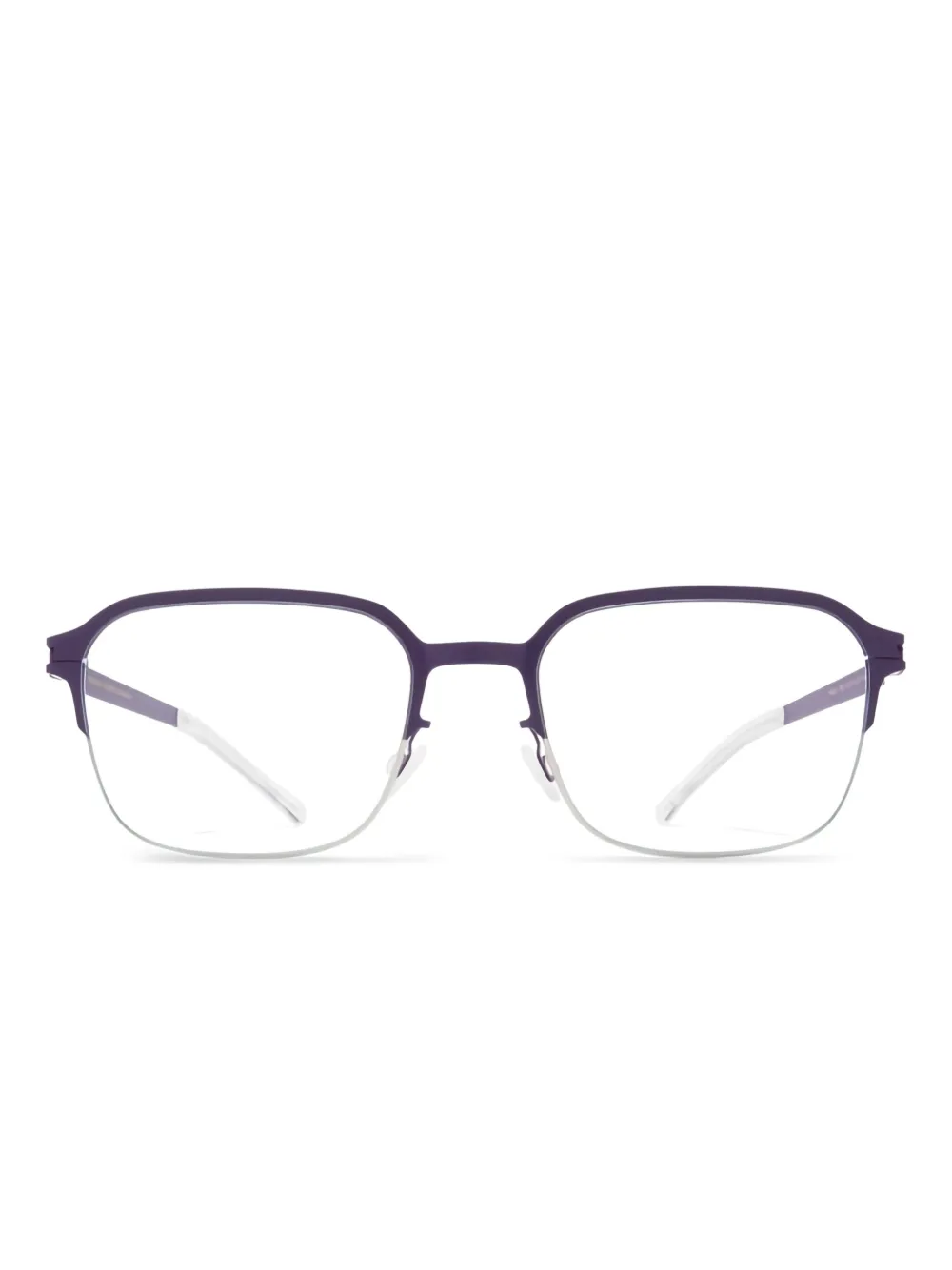 Mykita Bril met rechthoekig montuur Paars