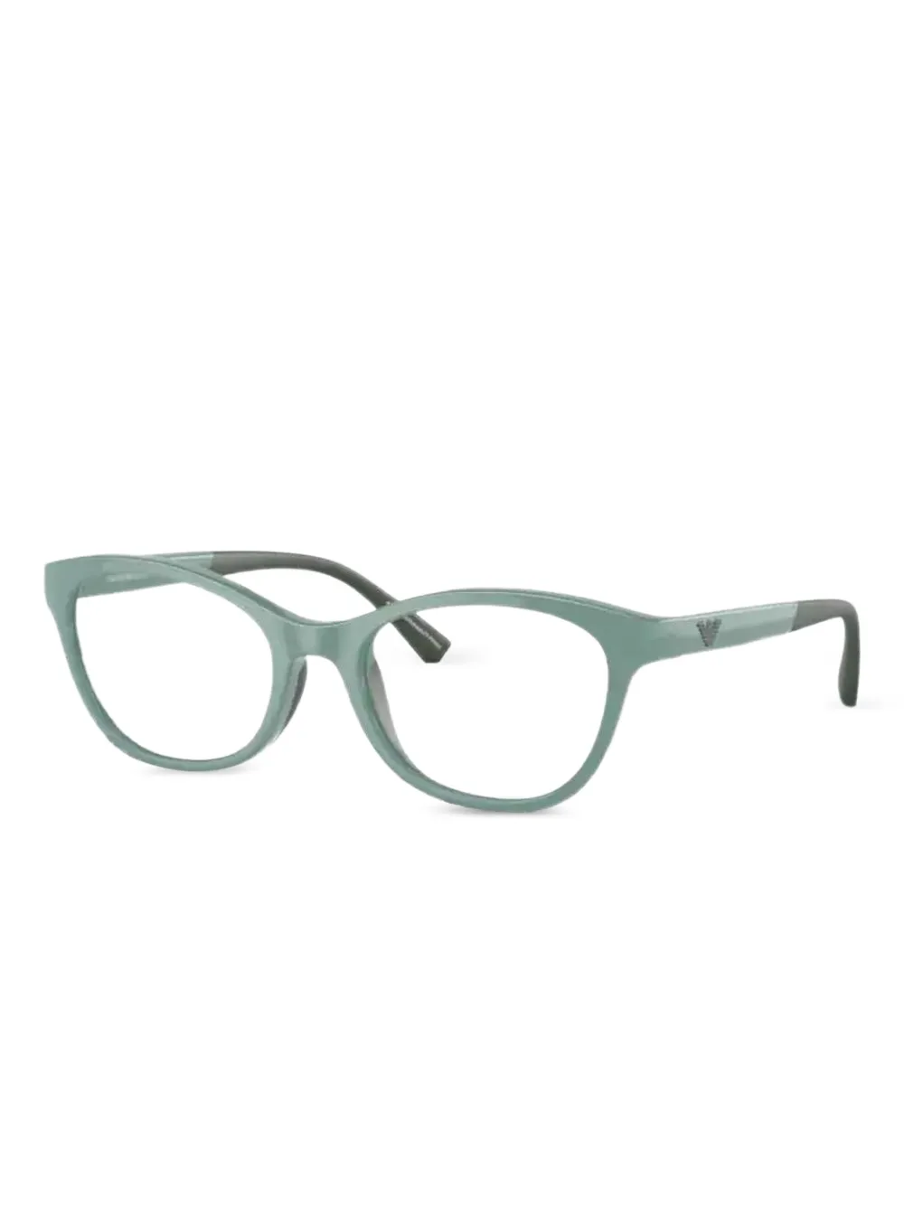 Emporio Armani Brille im Cat-Eye-Design - Grün