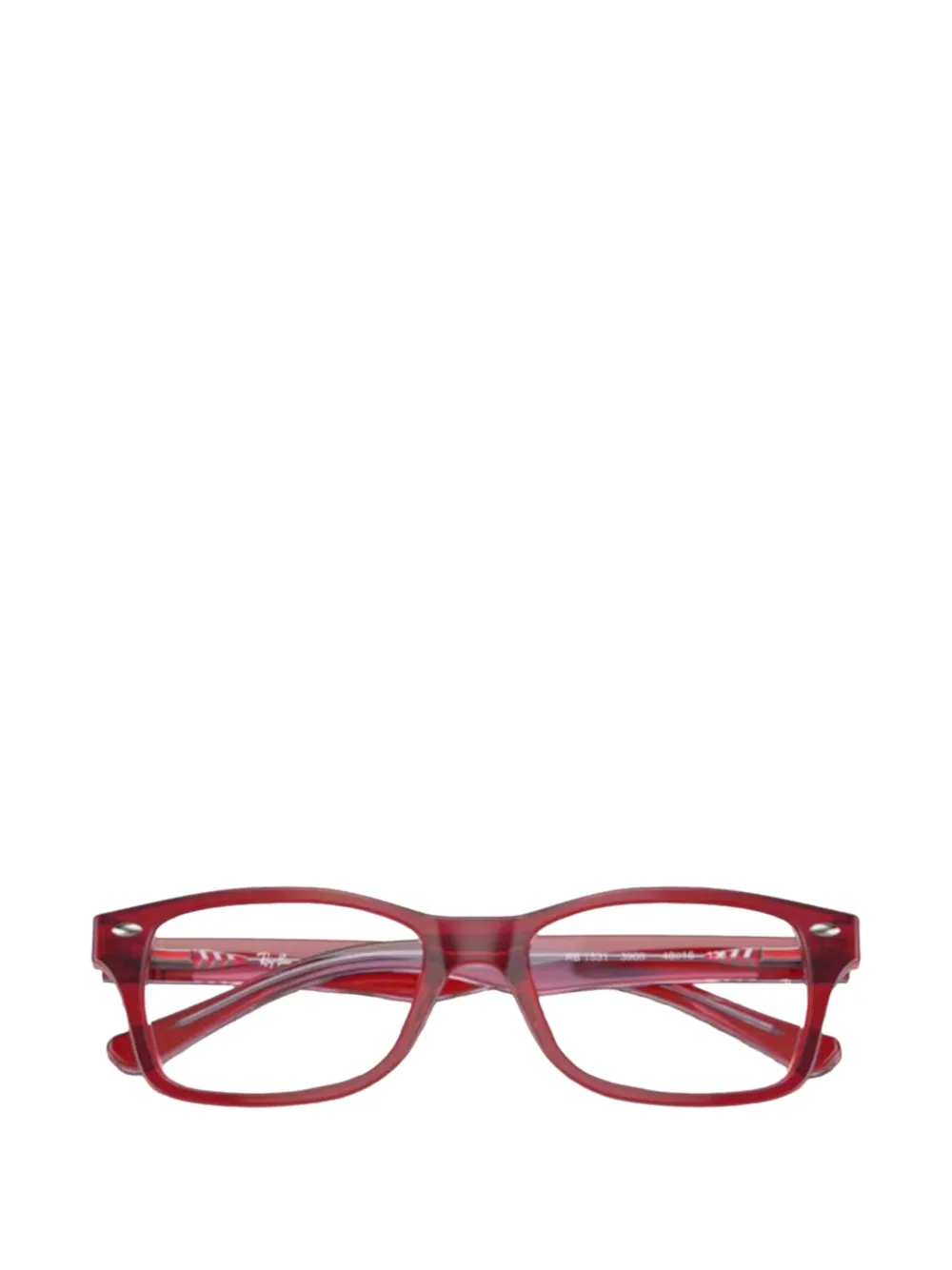  Ray-ban Junior Gafas Con Montura Rectangular - Rojo 