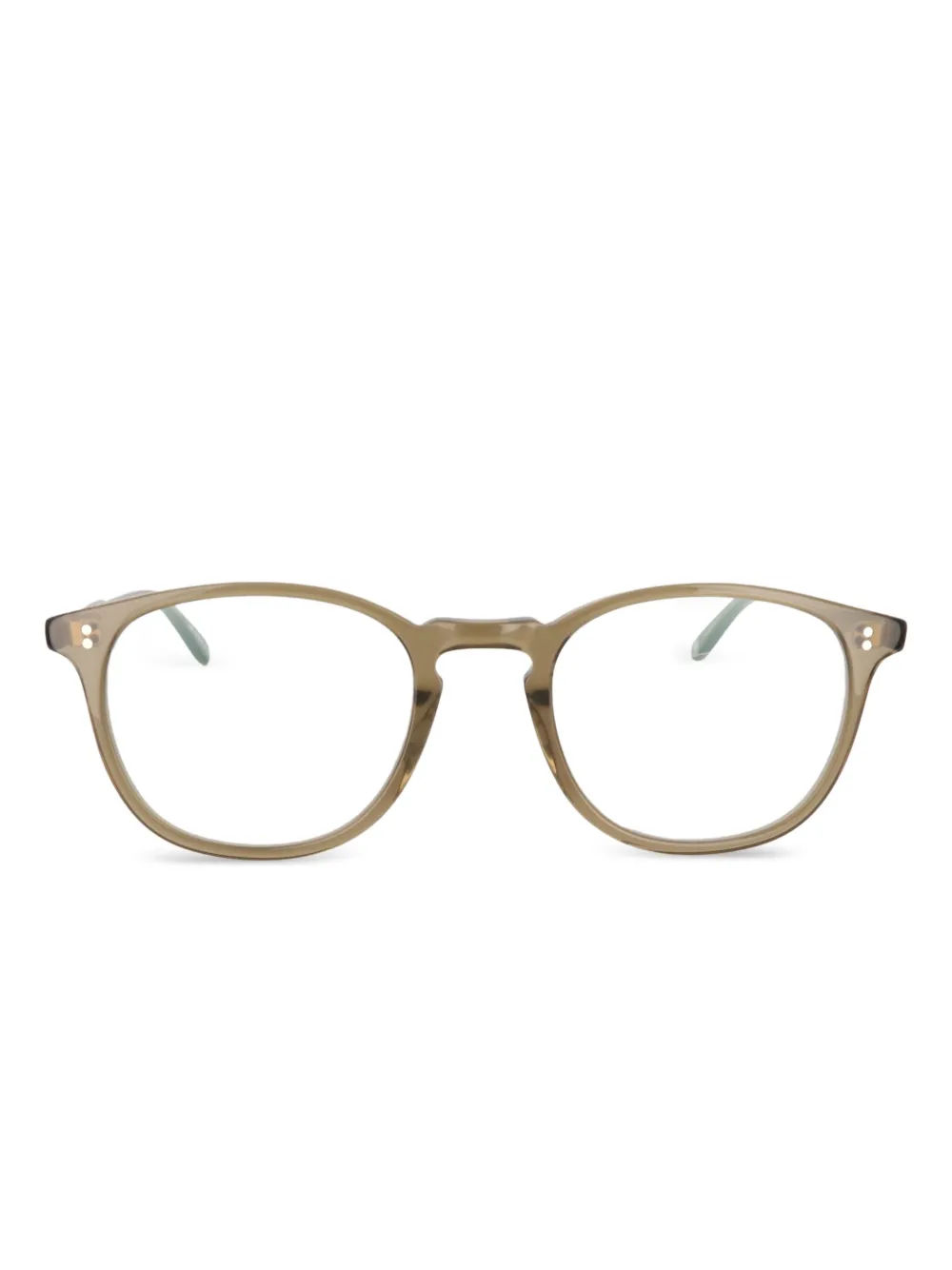 Garrett Leight Alice round-frame glasses | Brown | Image 1