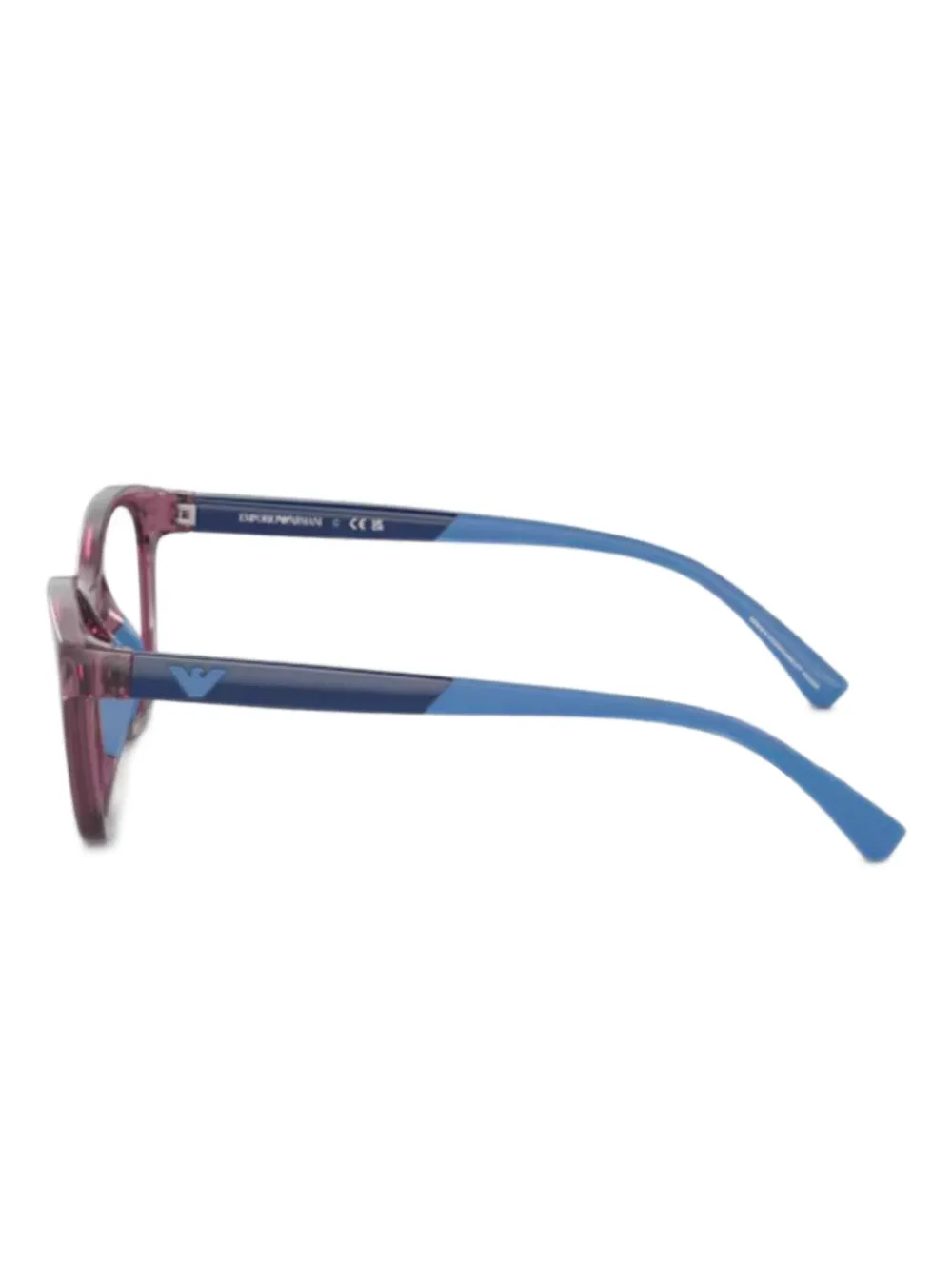 Emporio Armani Bril met vierkant montuur Paars