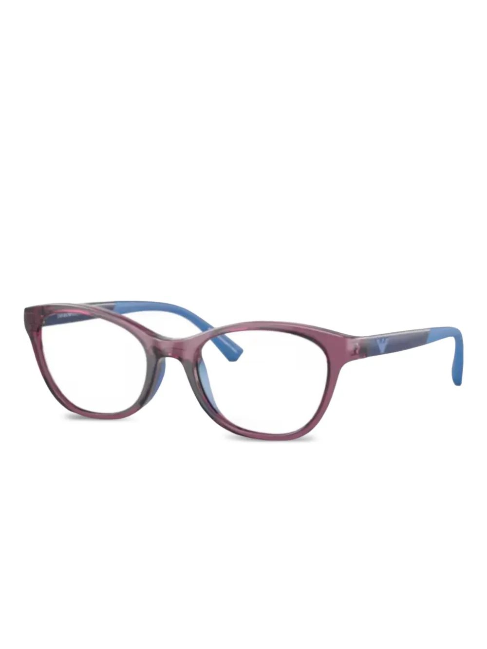 Emporio Armani Bril met vierkant montuur Paars