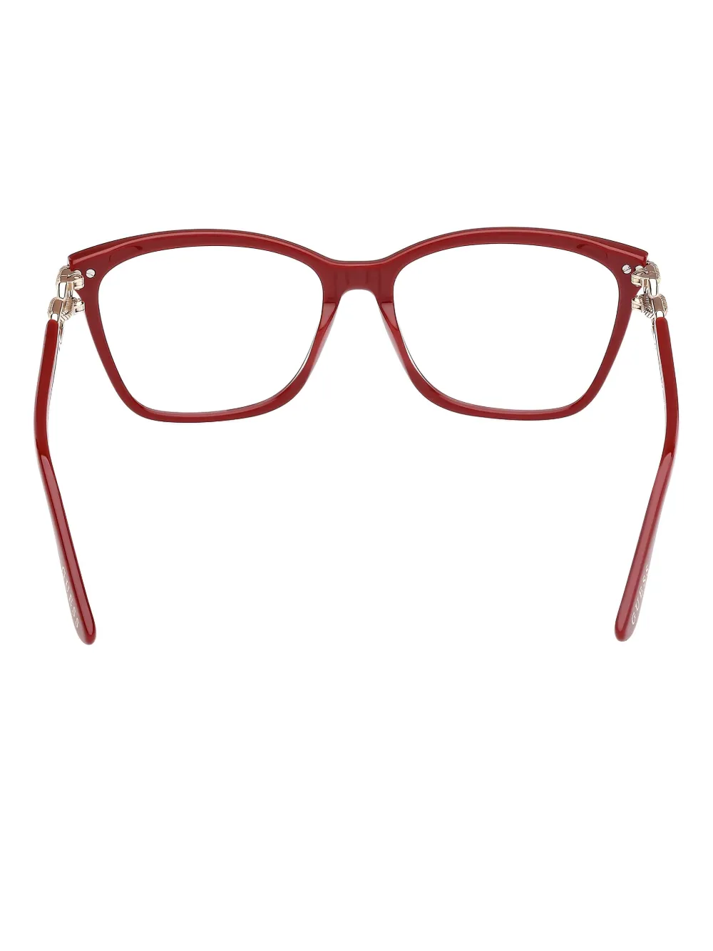 GUESS EYEWEAR Bril verfraaid met ketting Rood