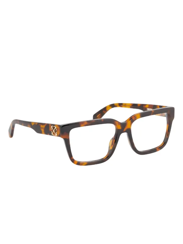 Off-White Eyewear スクエア眼鏡フレーム | ブラウン | FARFETCH JP