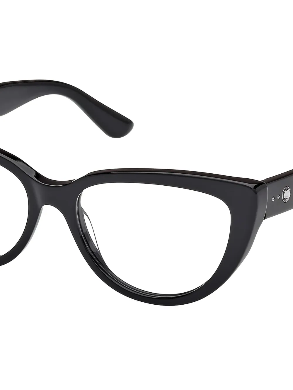 GUESS EYEWEAR Bril met cat-eye montuur en logo Zwart