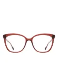 Mykita Maha cat-eye clear-lens frames - Red