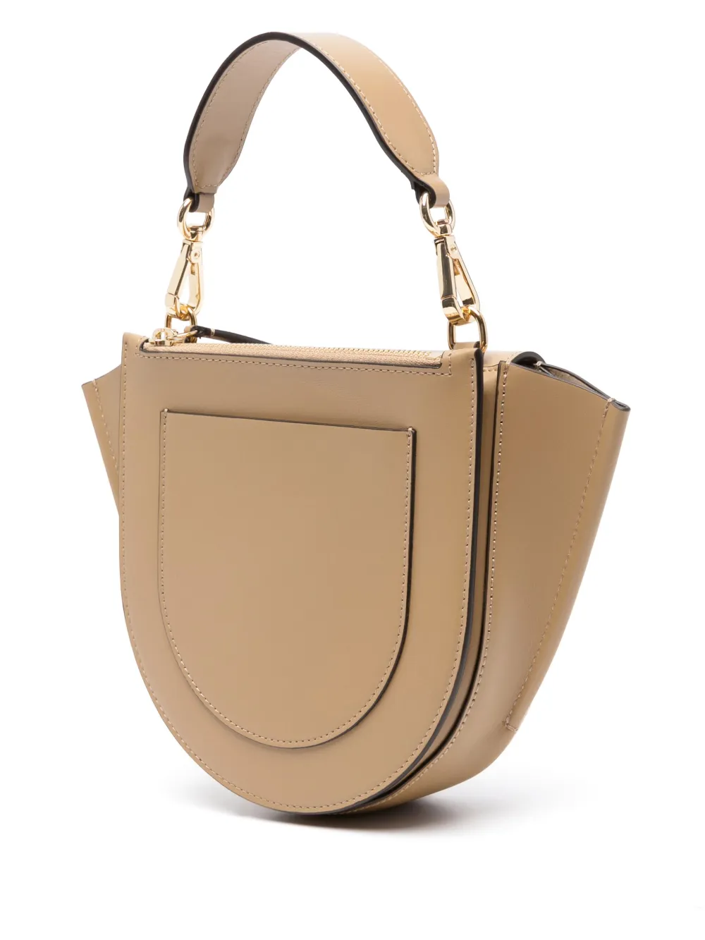 Shop Wandler Mini Hortensia Cross Body Bag In Brown