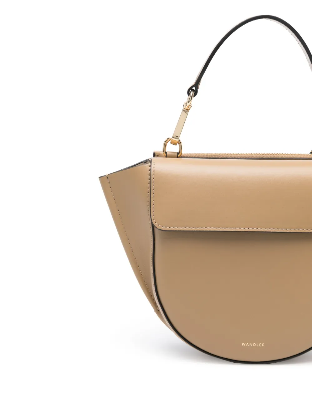 Shop Wandler Mini Hortensia Cross Body Bag In Brown