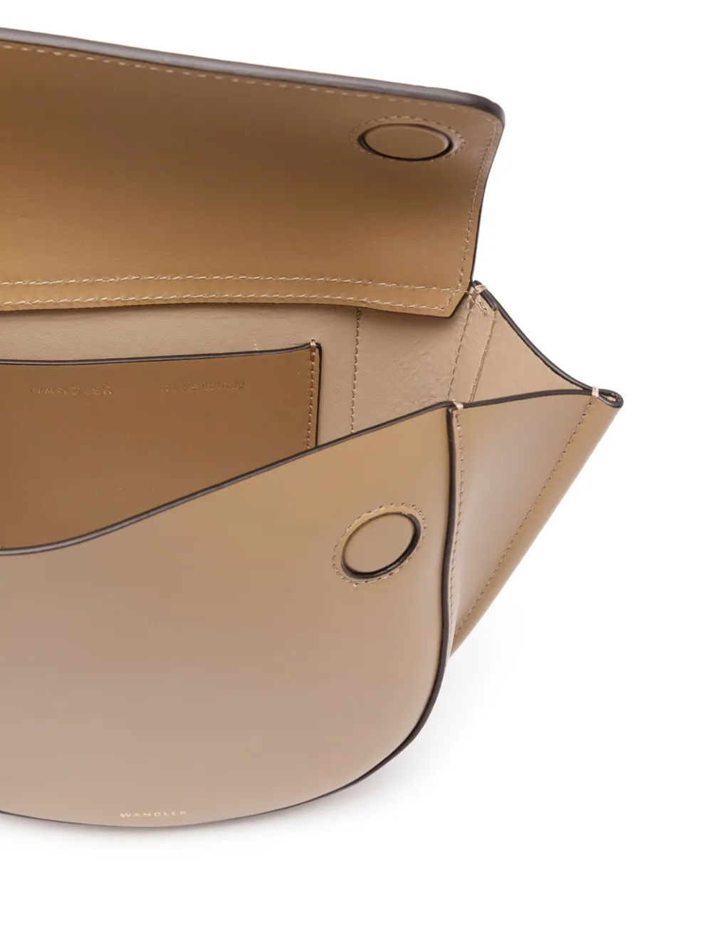 Shop Wandler Mini Hortensia Cross Body Bag In Brown