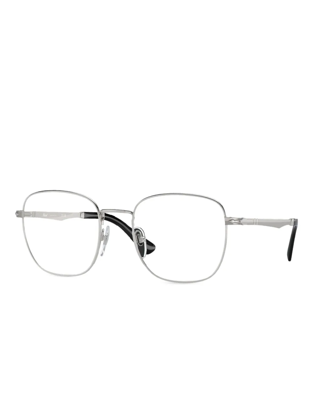 Persol Bril met vierkant montuur Zilver