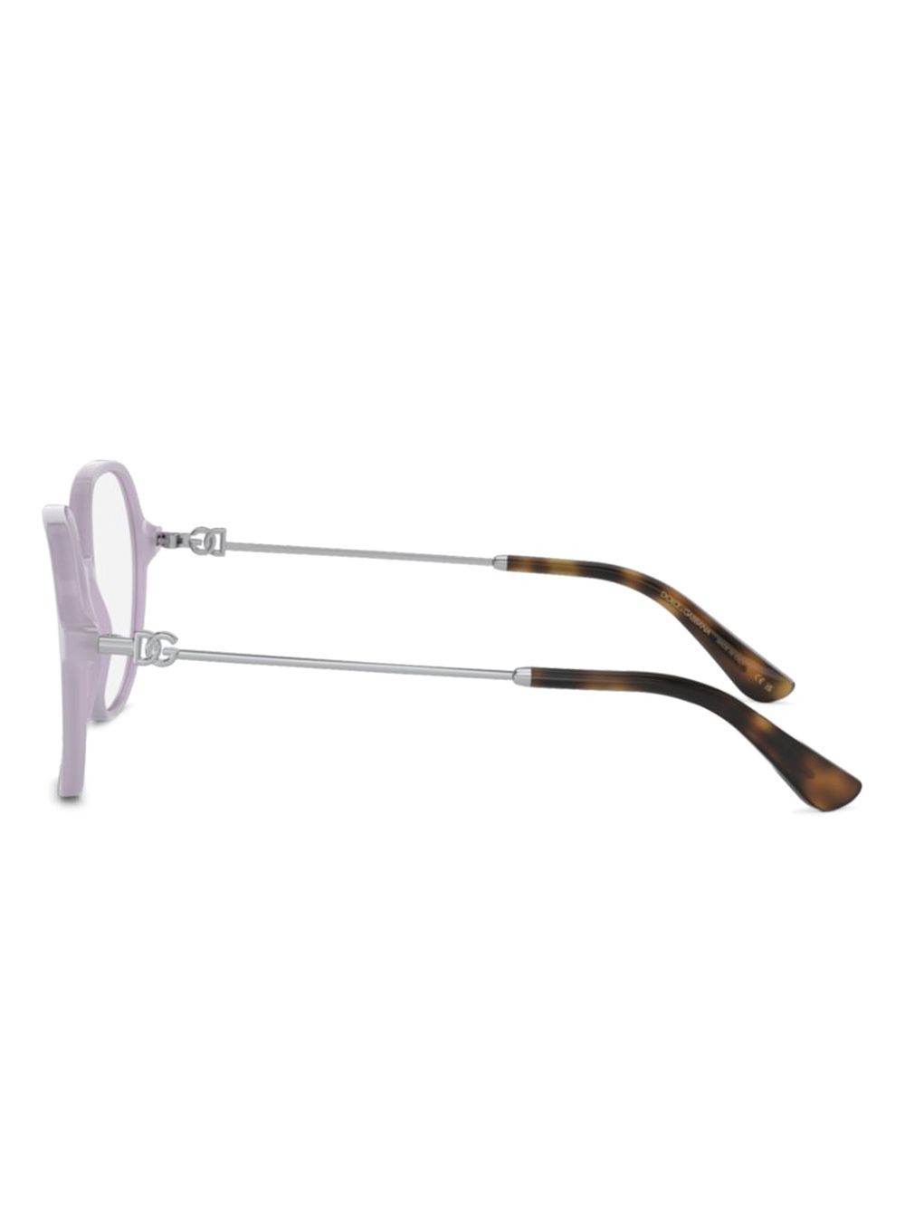 Dolce & Gabbana Eyewear round-frame glasses - Paars