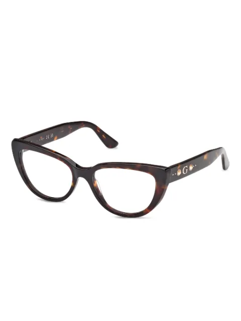 GUESS EYEWEAR tortoiseshell cat-eye glasses
