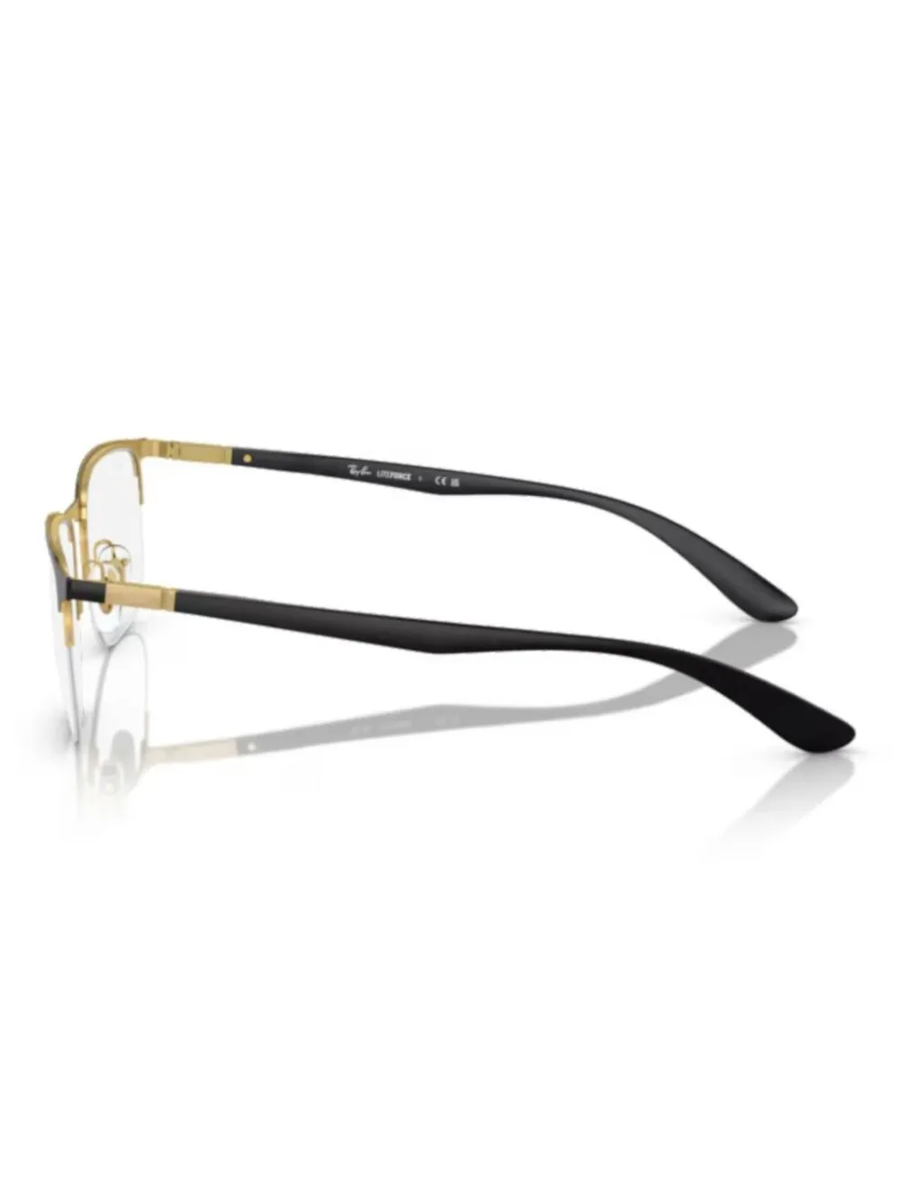 Ray-Ban Bril met rechthoekig montuur Zwart