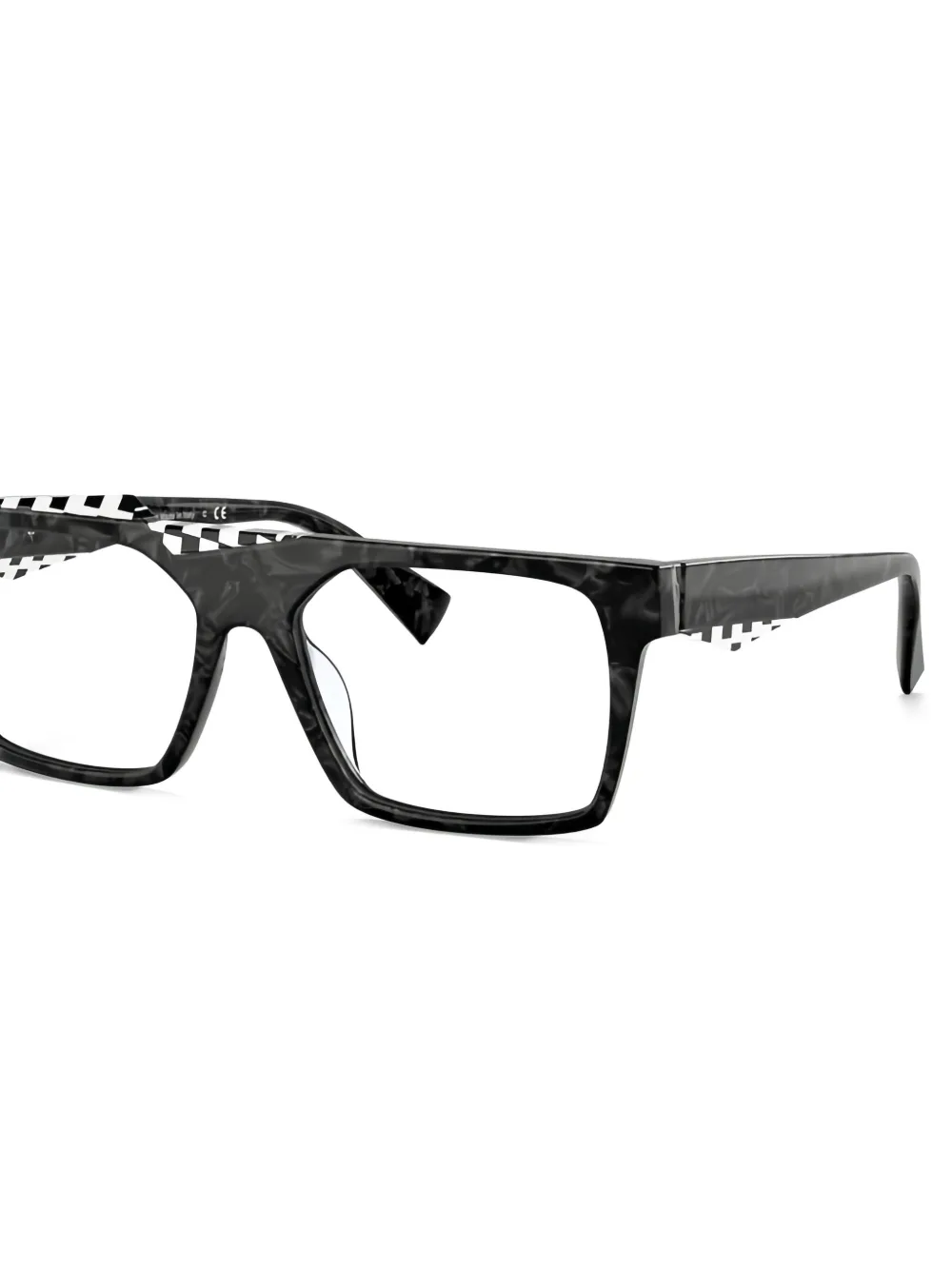 Alain Mikli checkered-pattern square frames | Image 2