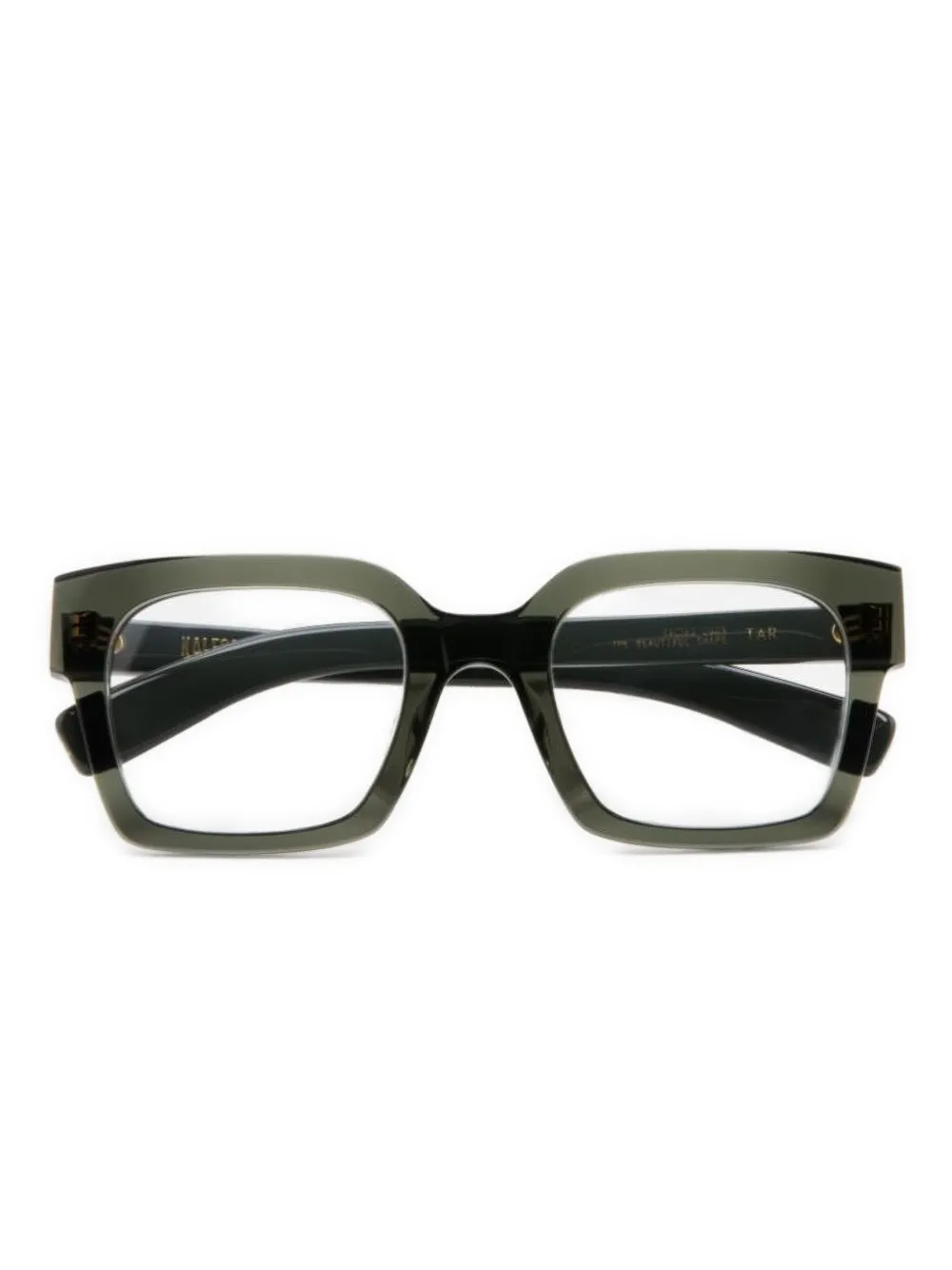 Kaleos square-frame glasses | Green | Image 1