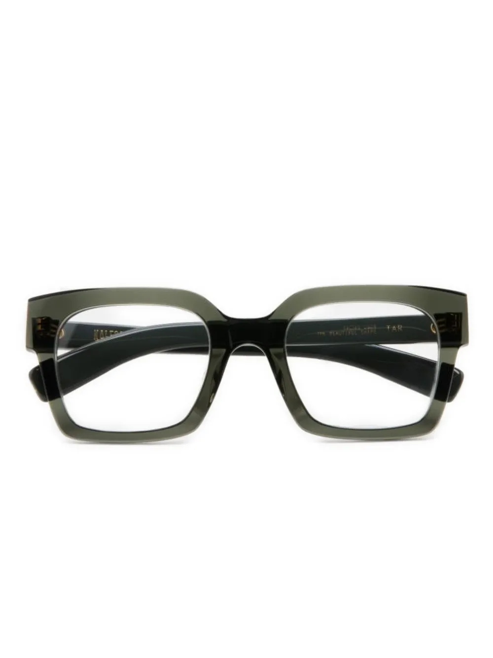 Kaleos square-frame glasses - Groen