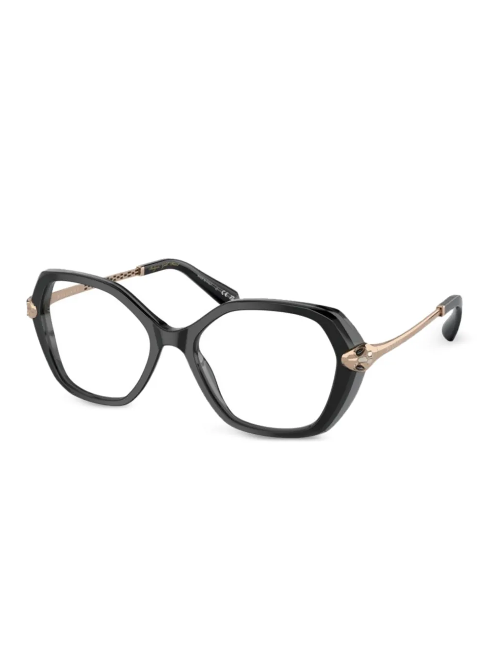 Bvlgari lentes con armazón hexagonal | negro | Image 1