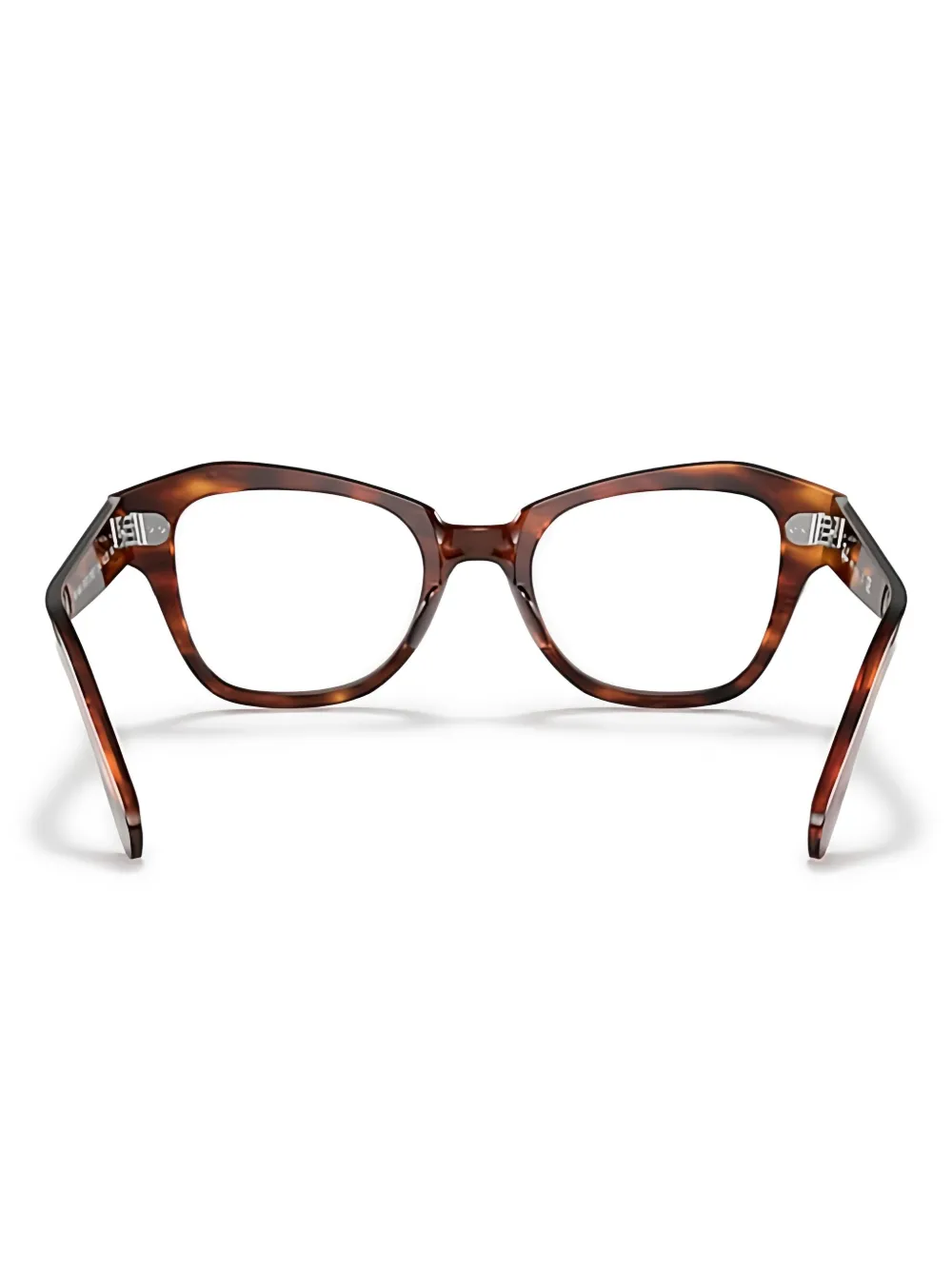Ray-Ban Bril met geometrisch montuur Bruin