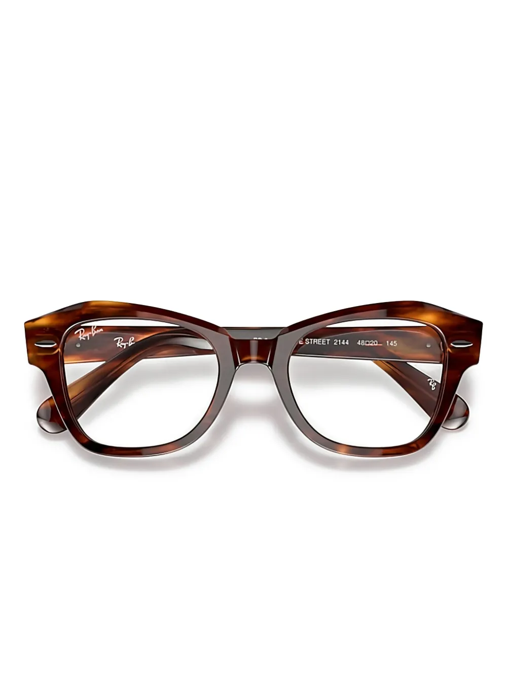 Ray-Ban Bril met geometrisch montuur Bruin