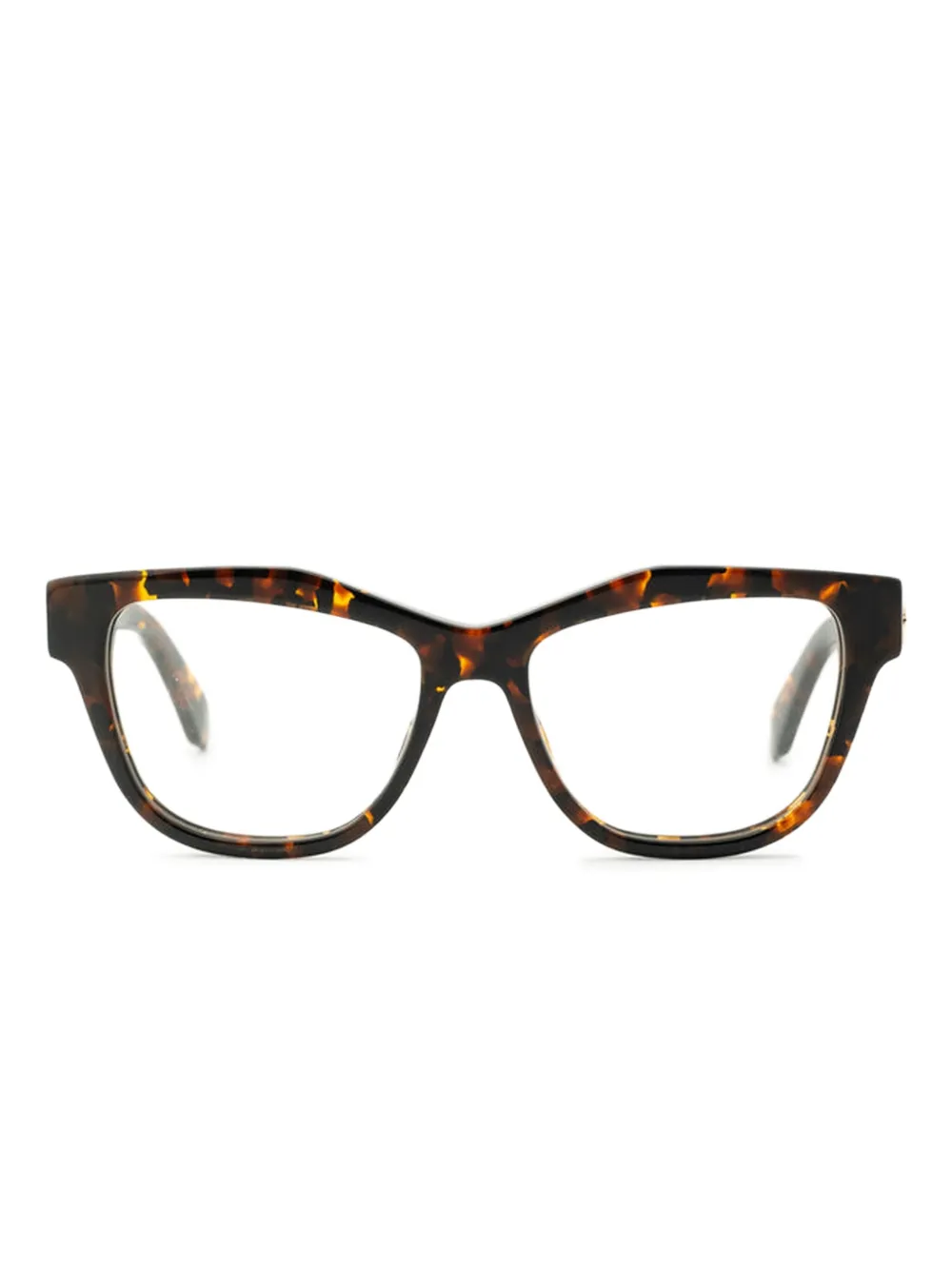 Off-White Eyewear トータスシェル眼鏡フレーム - ブラウン Off-White Eyewear トータスシェル眼鏡フレーム - ブラウン