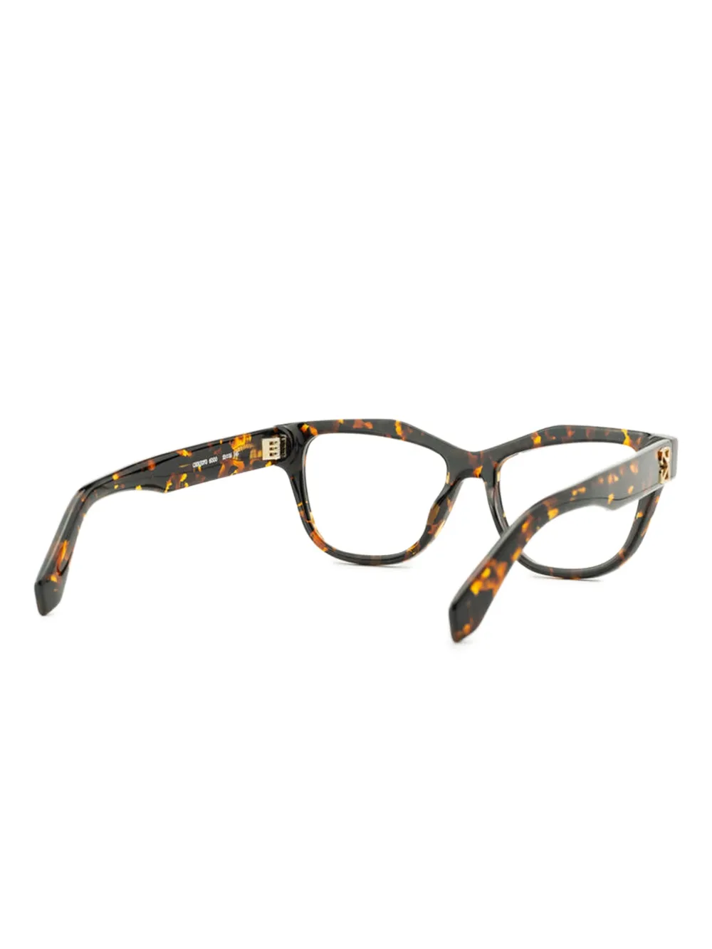 Off-White Eyewear Zonnebril met schildpadschild-effect Bruin