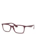 Ray-Ban logo-lettering glasses - Red