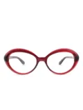 TOM FORD Eyewear oval-frame glasses - Red