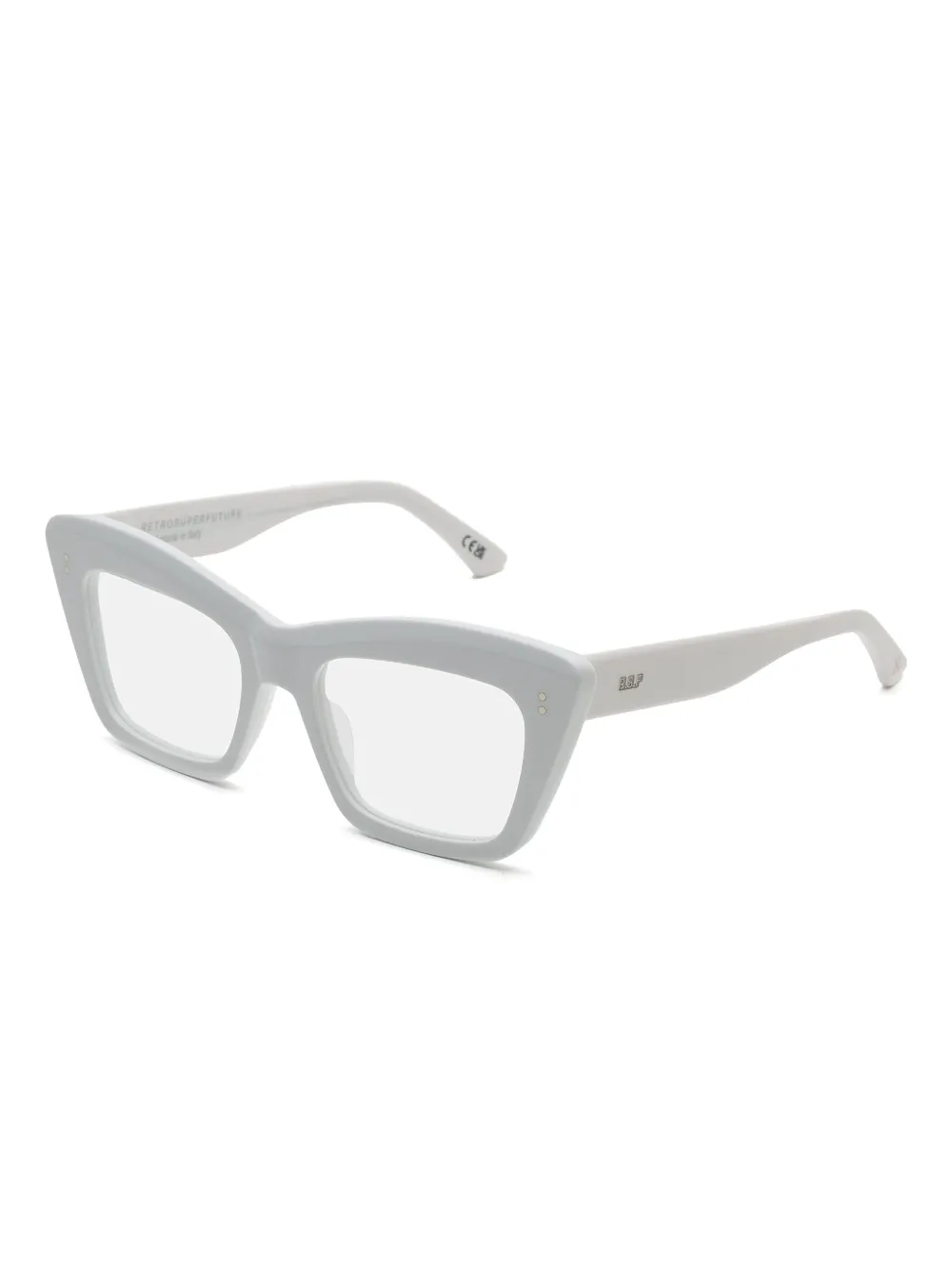 Retrosuperfuture geometric-frame glasses - Wit