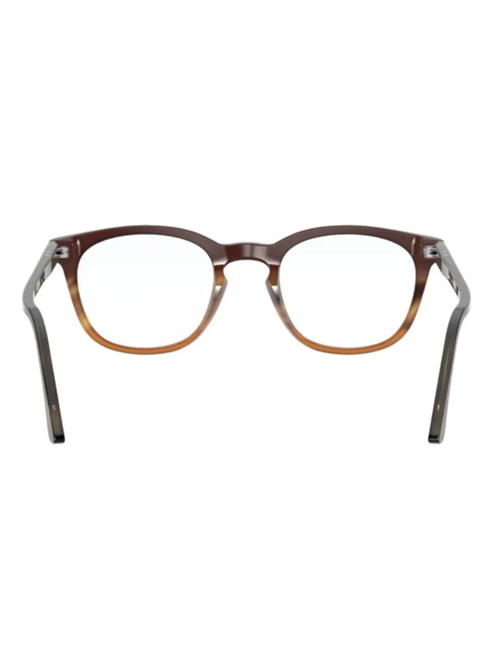 Persol Bril met rond montuur Bruin