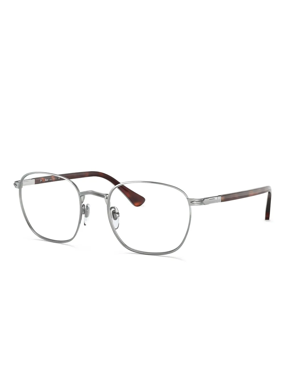 Persol Bril met vierkant montuur Zilver