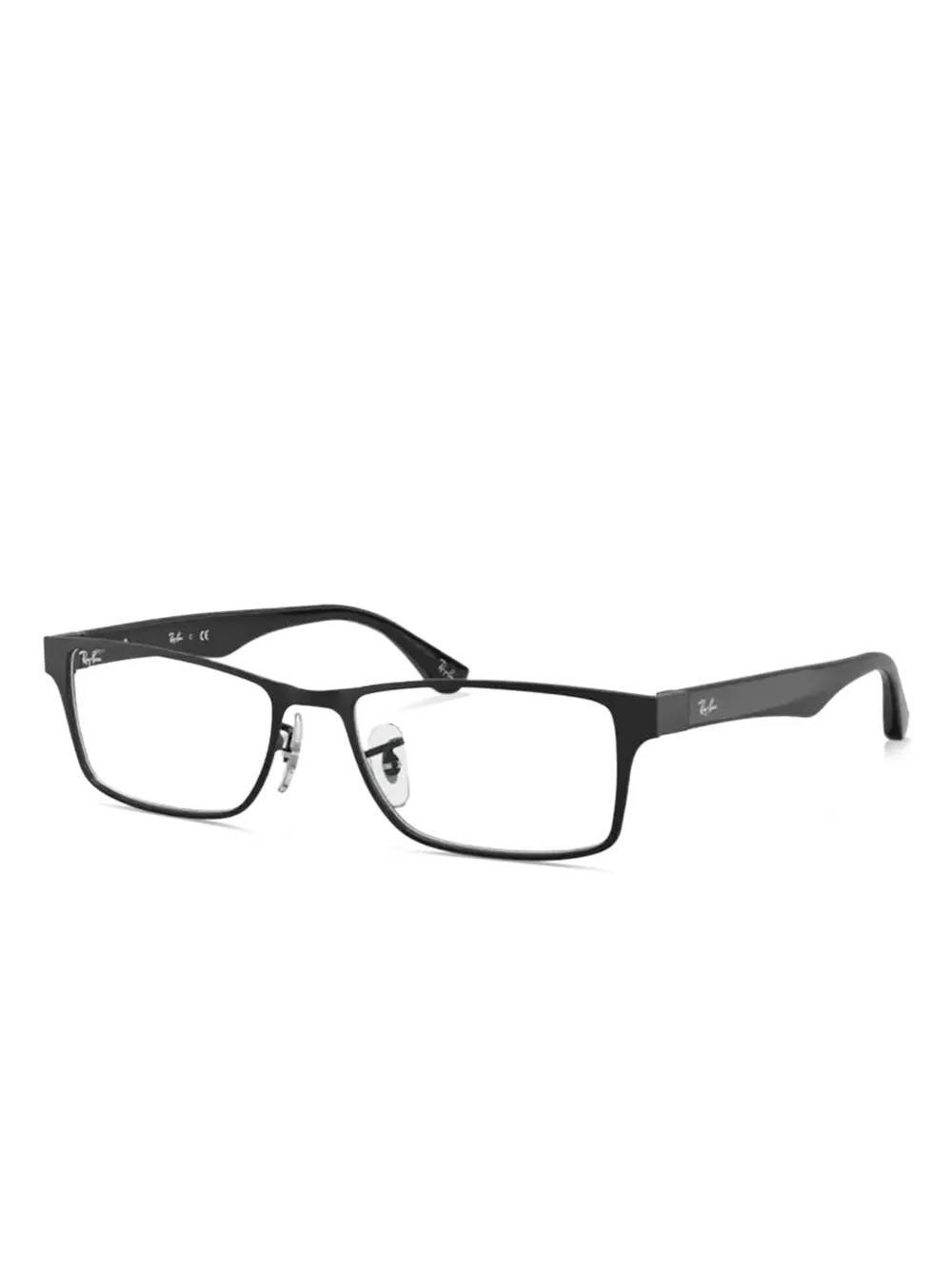 Ray-Ban rectangle-frame glasses | Black | Image 1