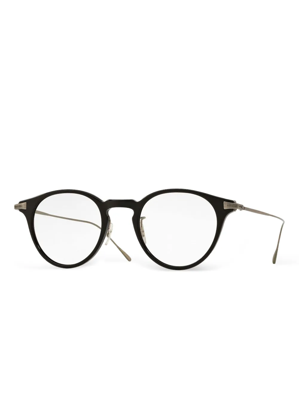 Oliver Peoples Bril met rond montuur Zwart