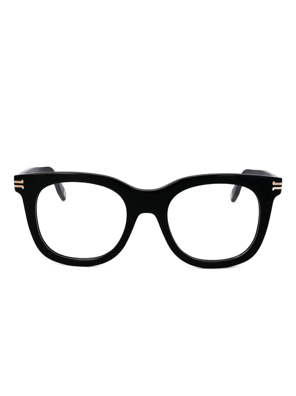 Marc Jacobs Eyewear スクエア眼鏡フレーム - ブラック Marc Jacobs Eyewear スクエア眼鏡フレーム - ブラック