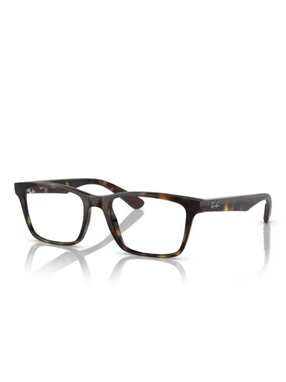 Ray-Ban rectangle-frame glasses - Marrone