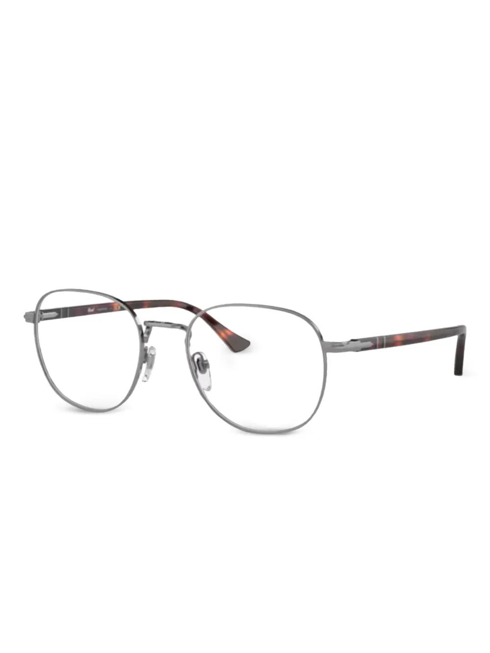 Persol Bril met ovalen montuur Zilver