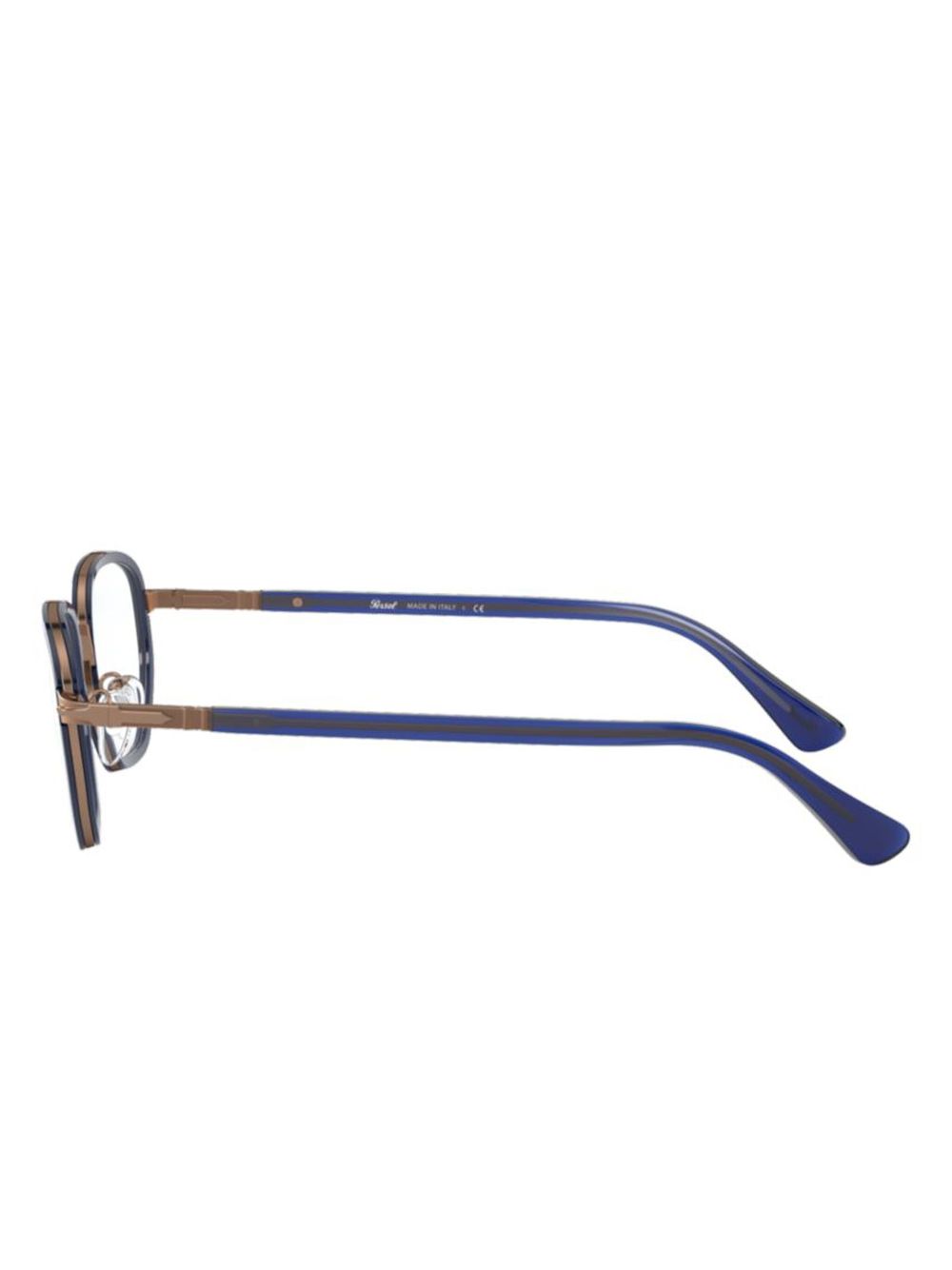 Persol Bril met geometrisch montuur - Blauw