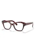 Ray-Ban logo-lettering glasses - Red