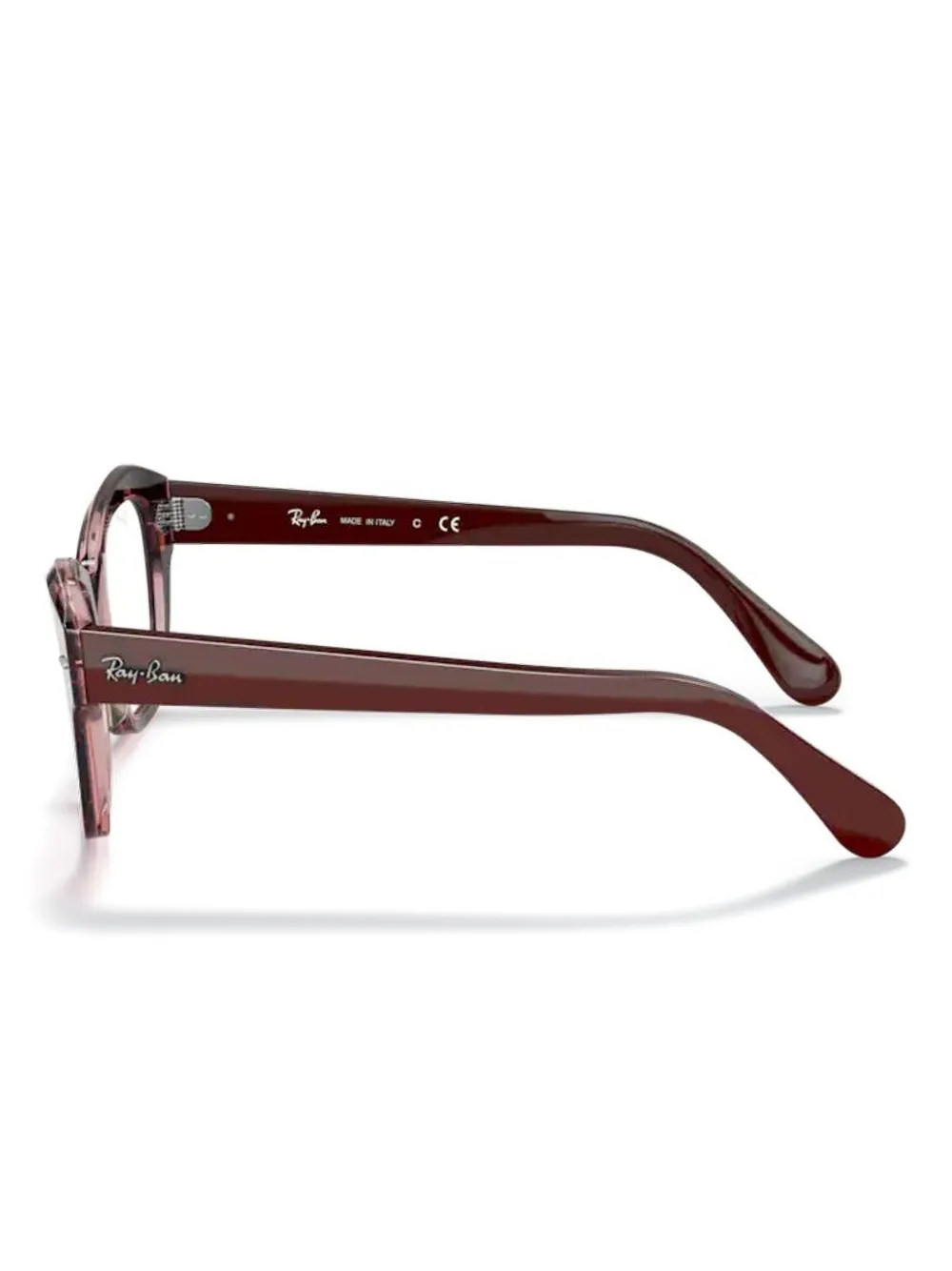 Ray-Ban logo-lettering glasses - Rood