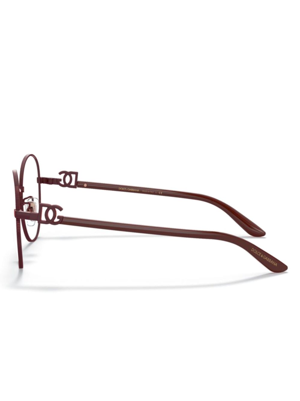 Dolce & Gabbana Eyewear Bril met rond montuur - Rood