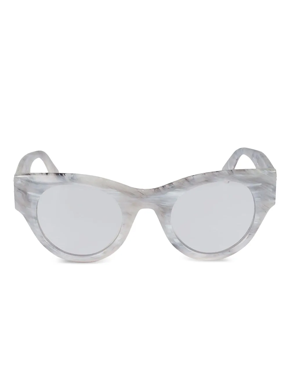 Off-White Eyewear ラウンドフレーム サングラス - グレー Off-White Eyewear ラウンドフレーム サングラス - グレー