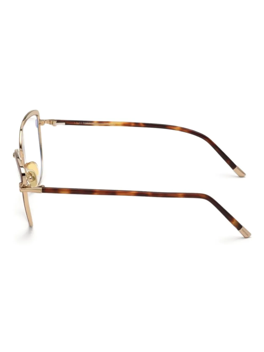 TOM FORD Eyewear Bril met geometrisch montuur Bruin