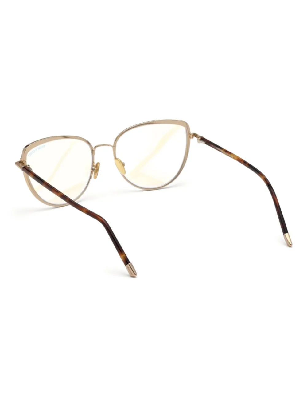 TOM FORD Eyewear Bril met geometrisch montuur Bruin